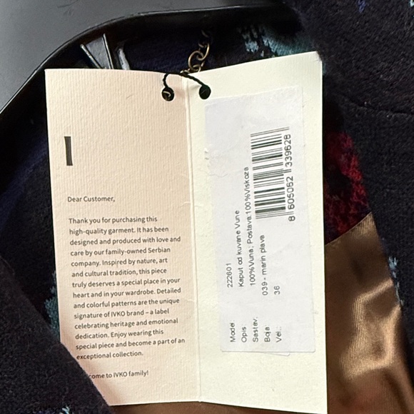 IVKO Multicolor 100% Wool Coat - Picture 4 of 7